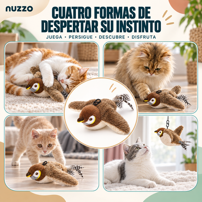 Juguete para gatos pajaro volador