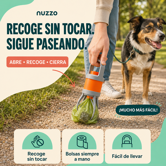 Recogedor de excrementos portátil para mascotas