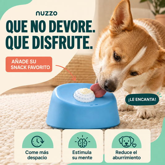Cuenco lamedor con bola rodante